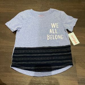 Cat and Jack boys we all belong shirt brand new with tags 5t